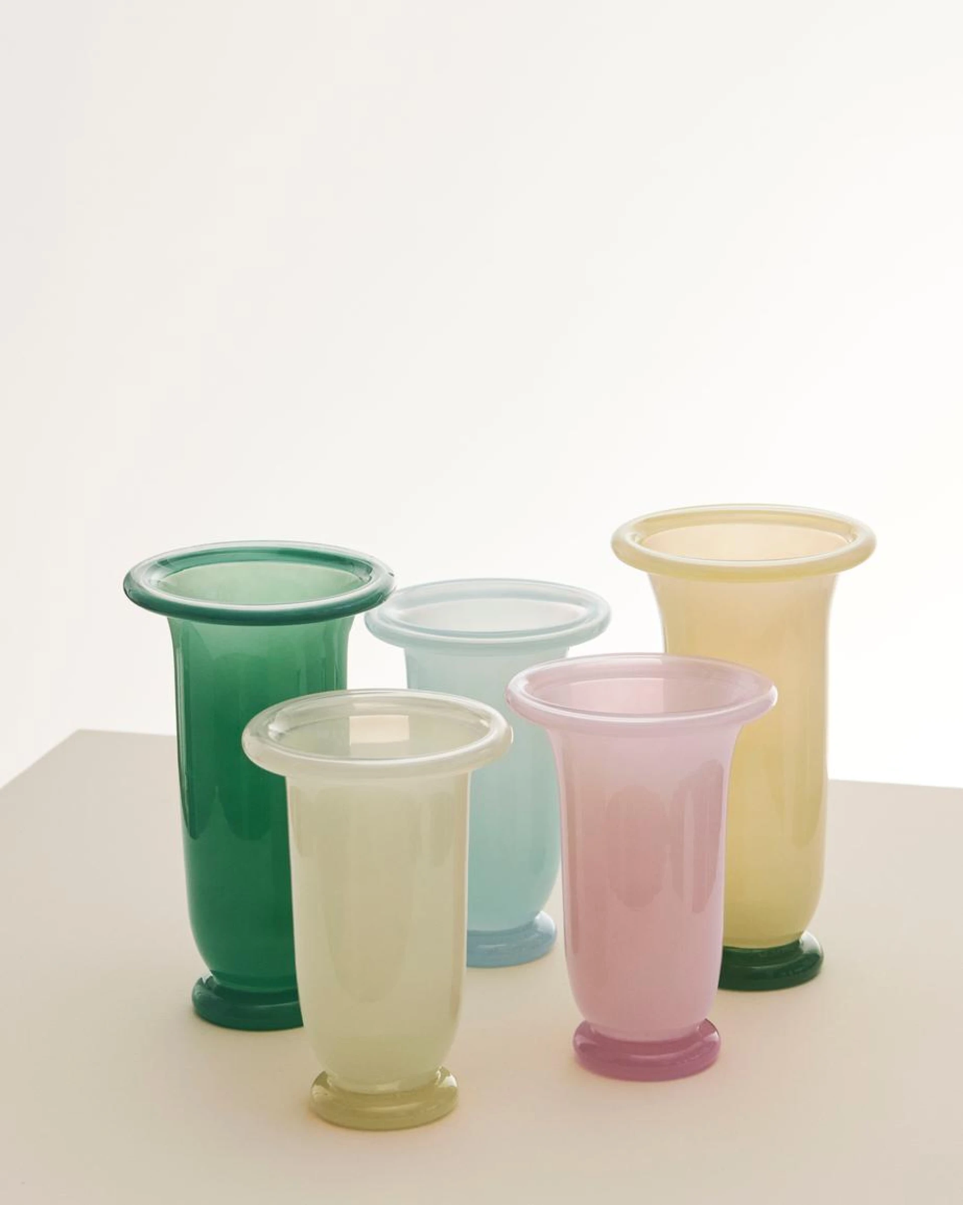 Empire Vase Medium Ice blue with light blue base