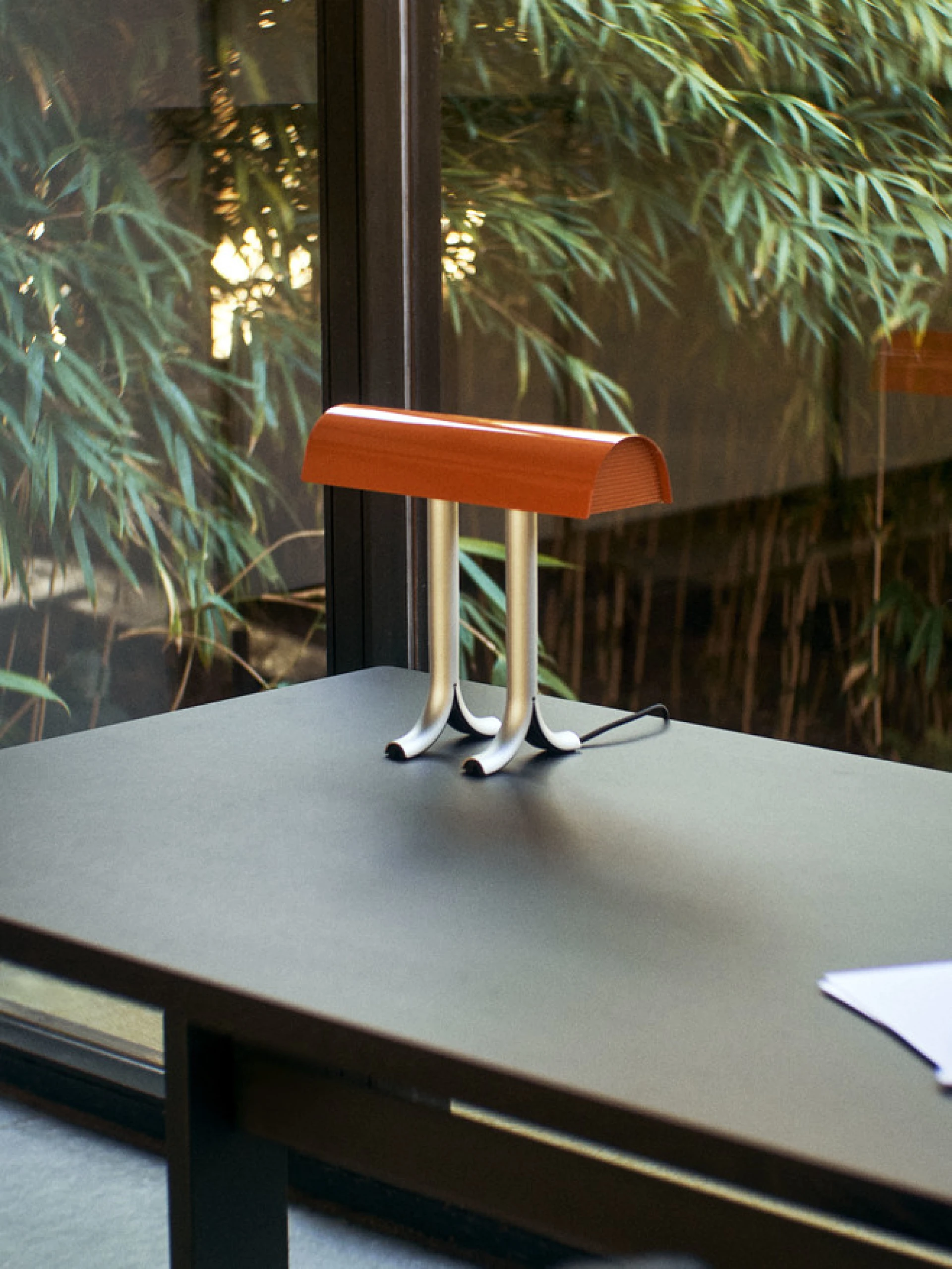 Anagram Table Lamp Charred orange