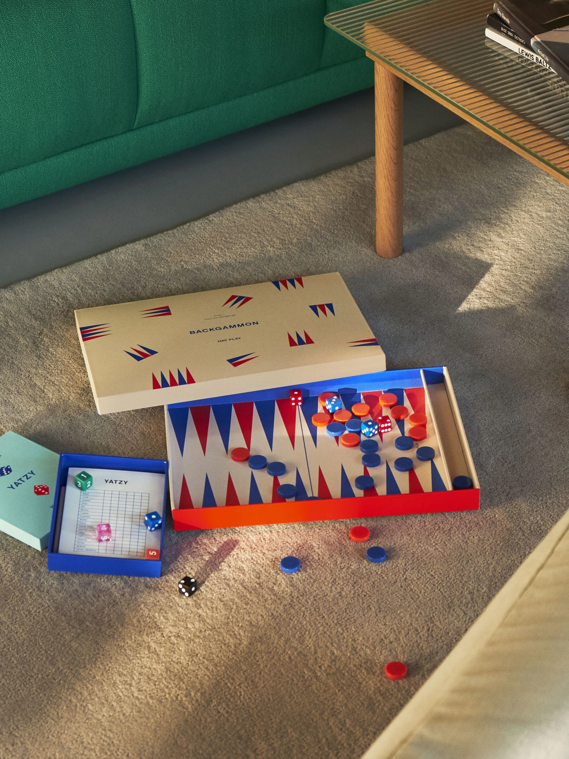 HAY Play Backgammon Off-white HAY Play Backgammon Off-white