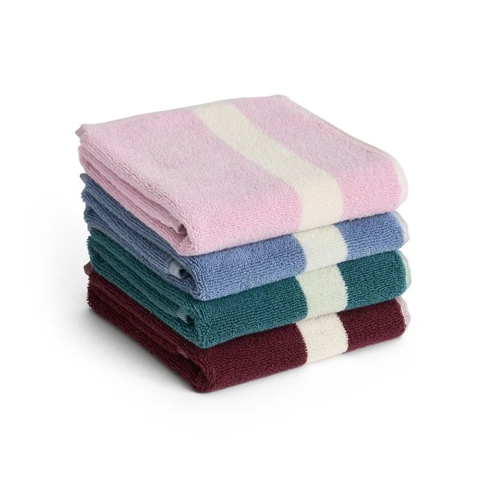 Stripe Hand Towel Dusty blue