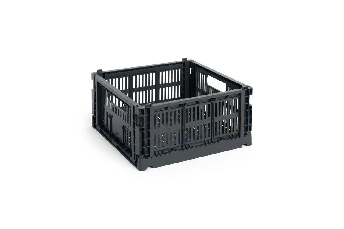 HAY Colour Crate Medium Square Charcoal