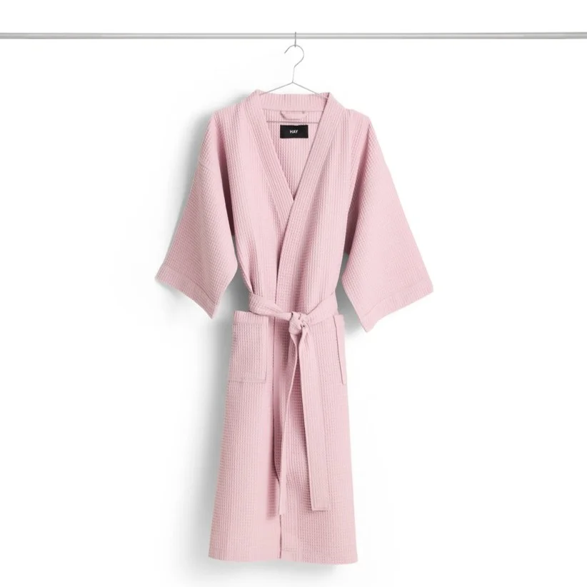 Waffle Bathrobe Cool pink