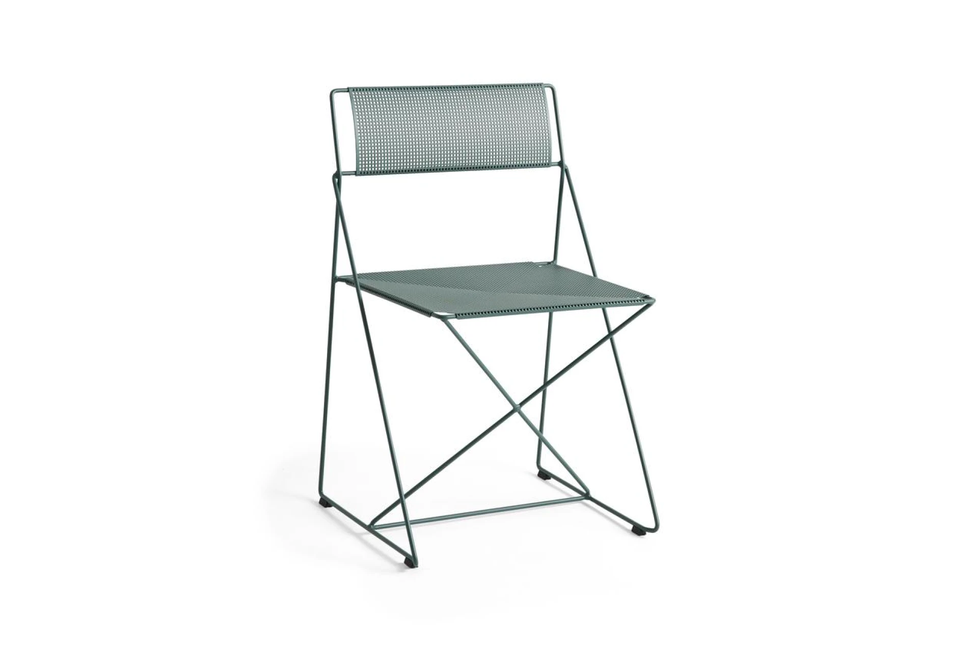 X-Line Chair Moss powder coated steel base - Moss powder coated seat/back
