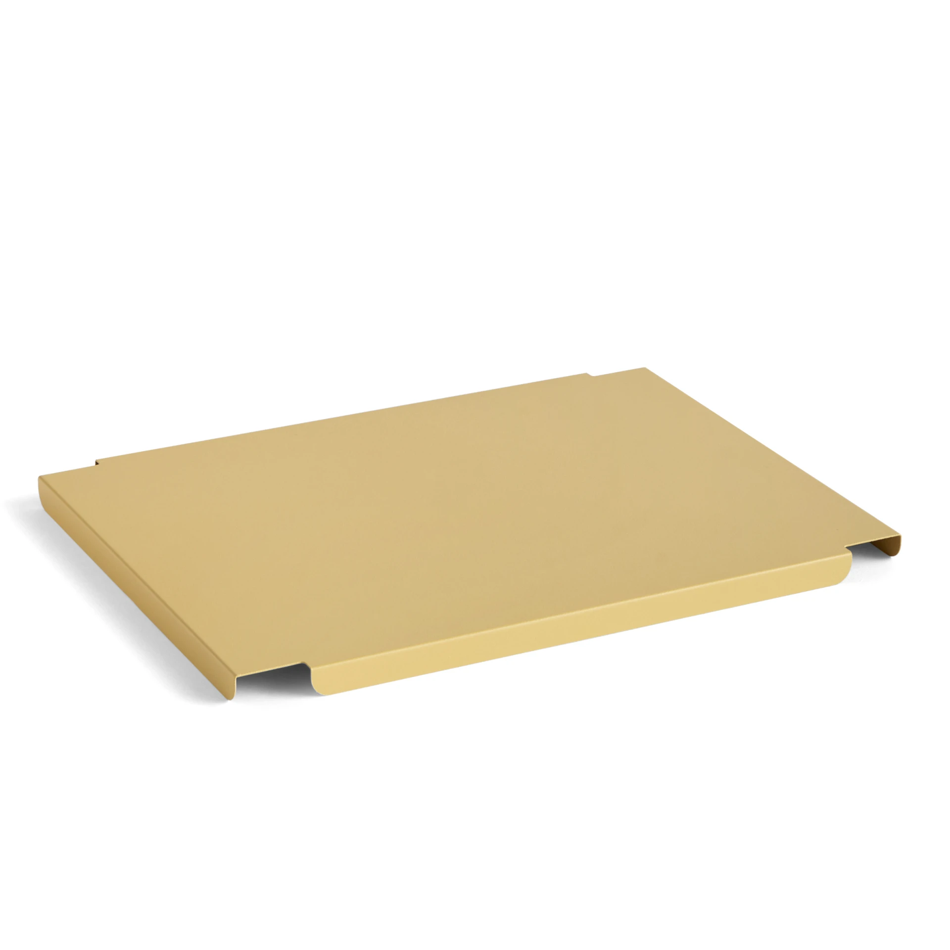 HAY Colour Crate Lid Metal Medium Golden yellow