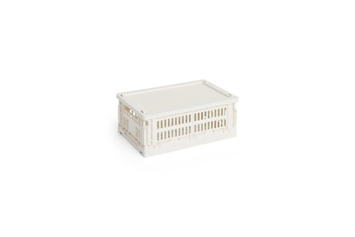 HAY Colour Crate Lid Plastic Small Off-white