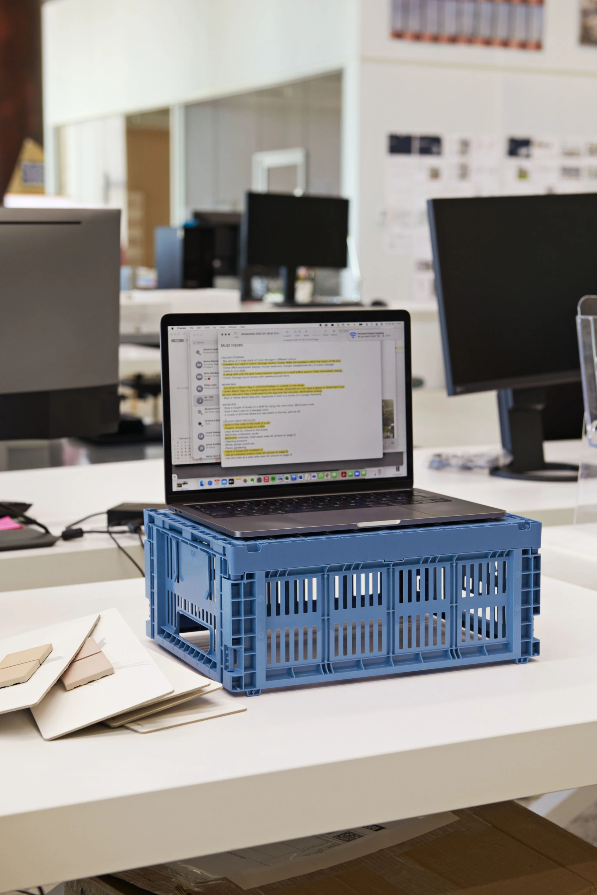 HAY Colour Crate Medium Electric blue