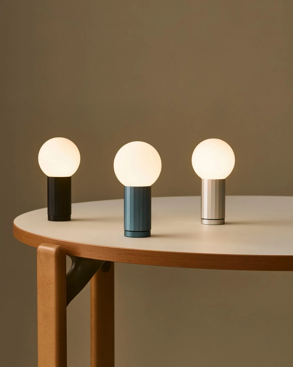 Turn On Table Lamp Blue 