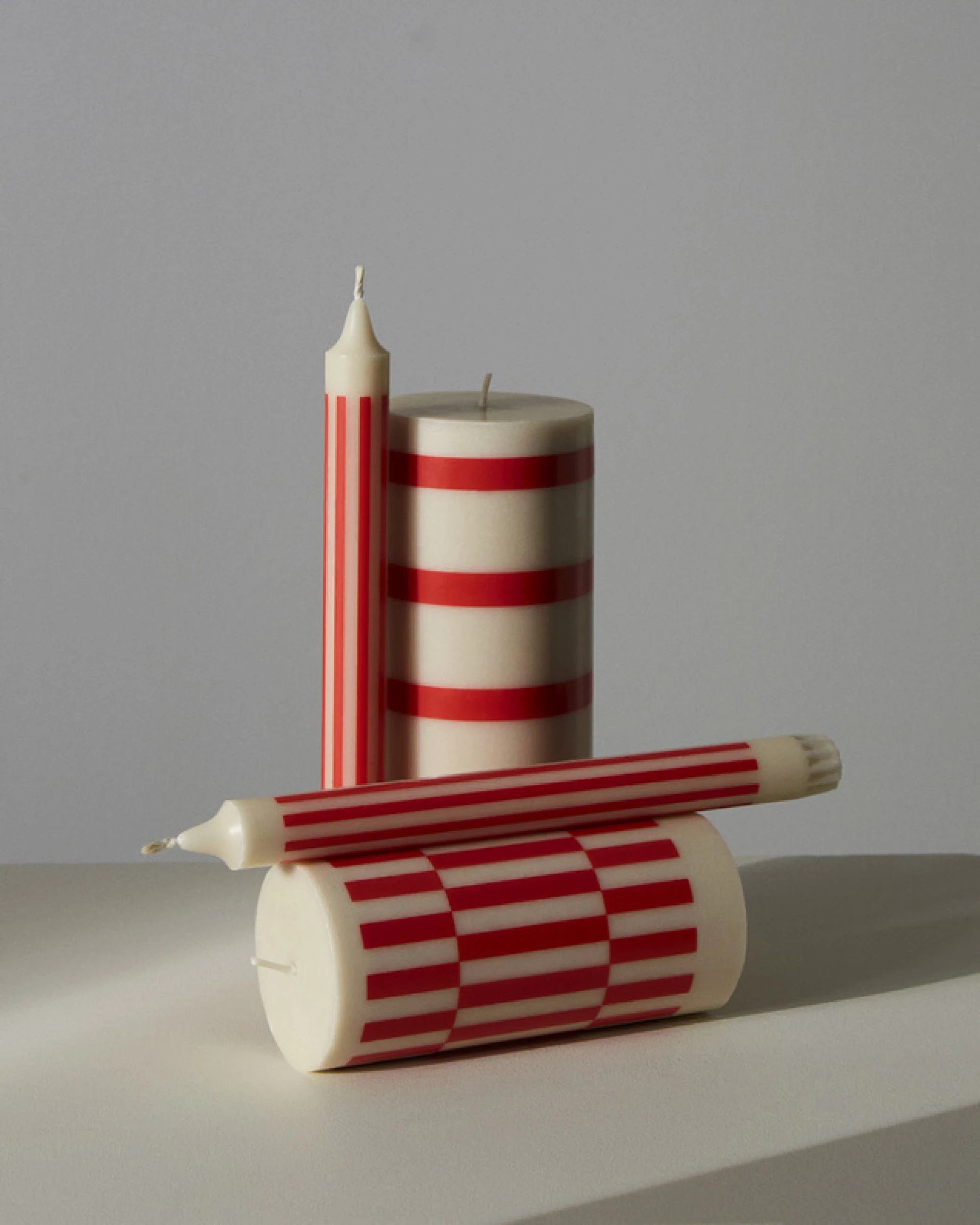 Column Candle Small Green and brown