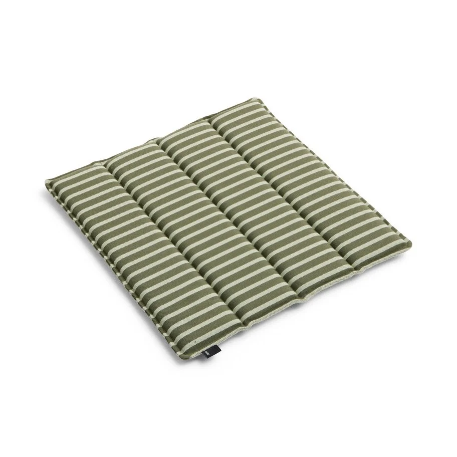 Terrazza Seat Cushion 40 x 40 Olive bold stripe