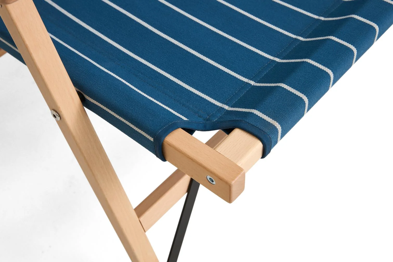 Outdoor Market Folding Sofa Blue beige stripe