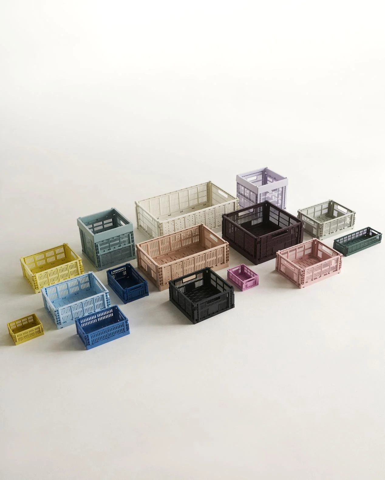 HAY Colour Crate Medium Square Dusty blue