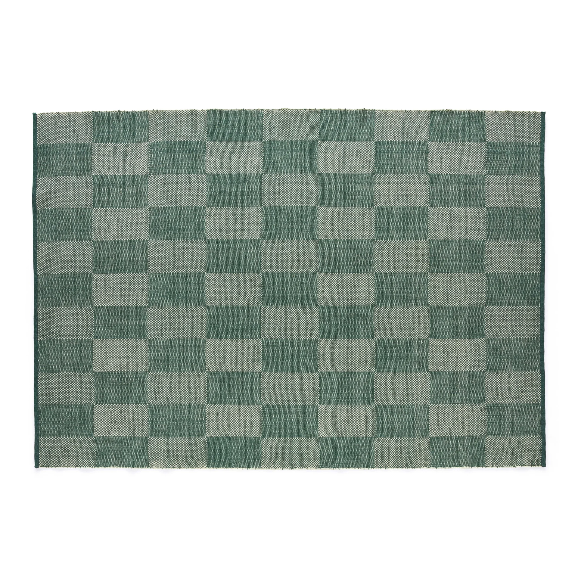 Check Rug 170 x 240 Green S Check