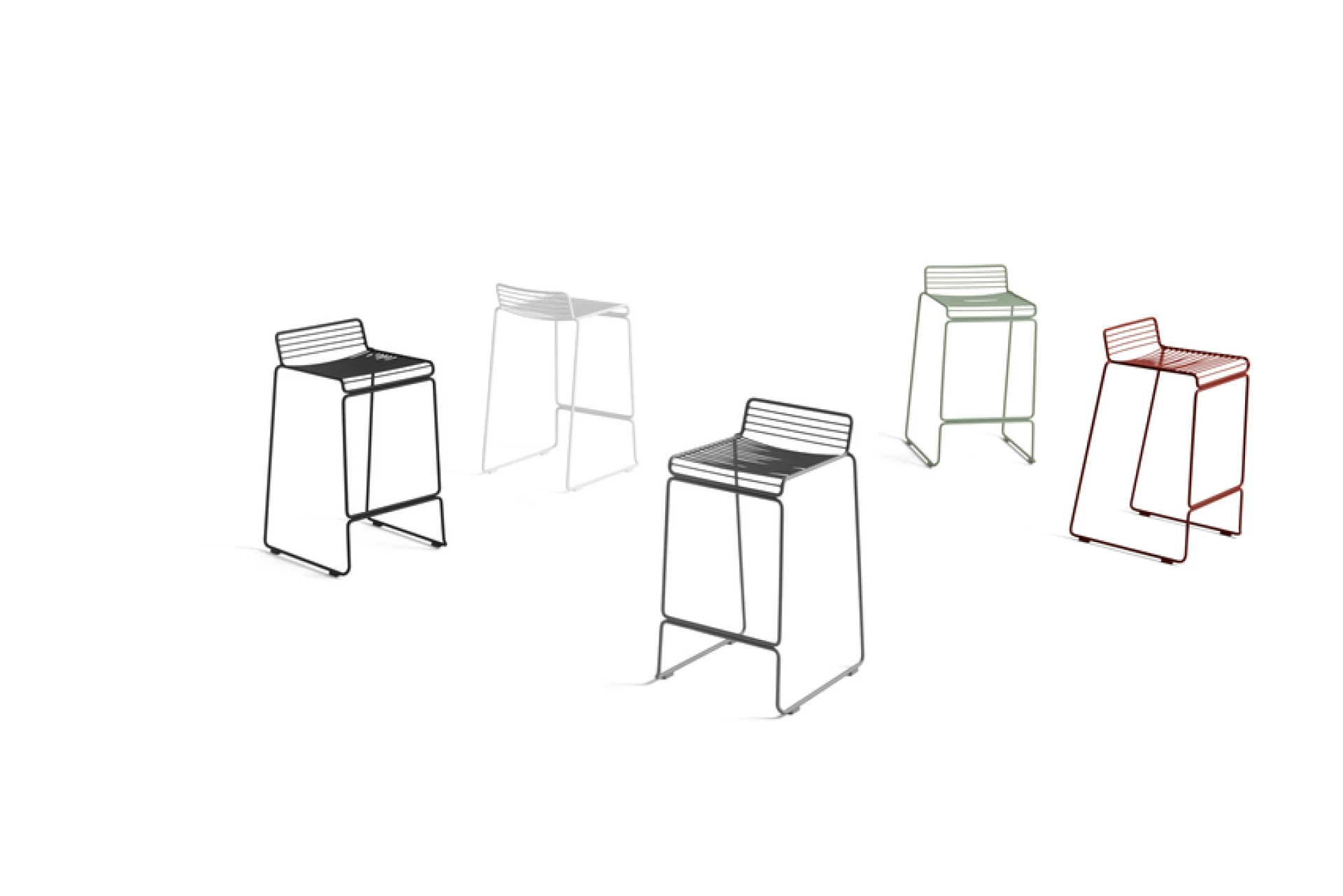 Hee Bar Stool Low Fall green