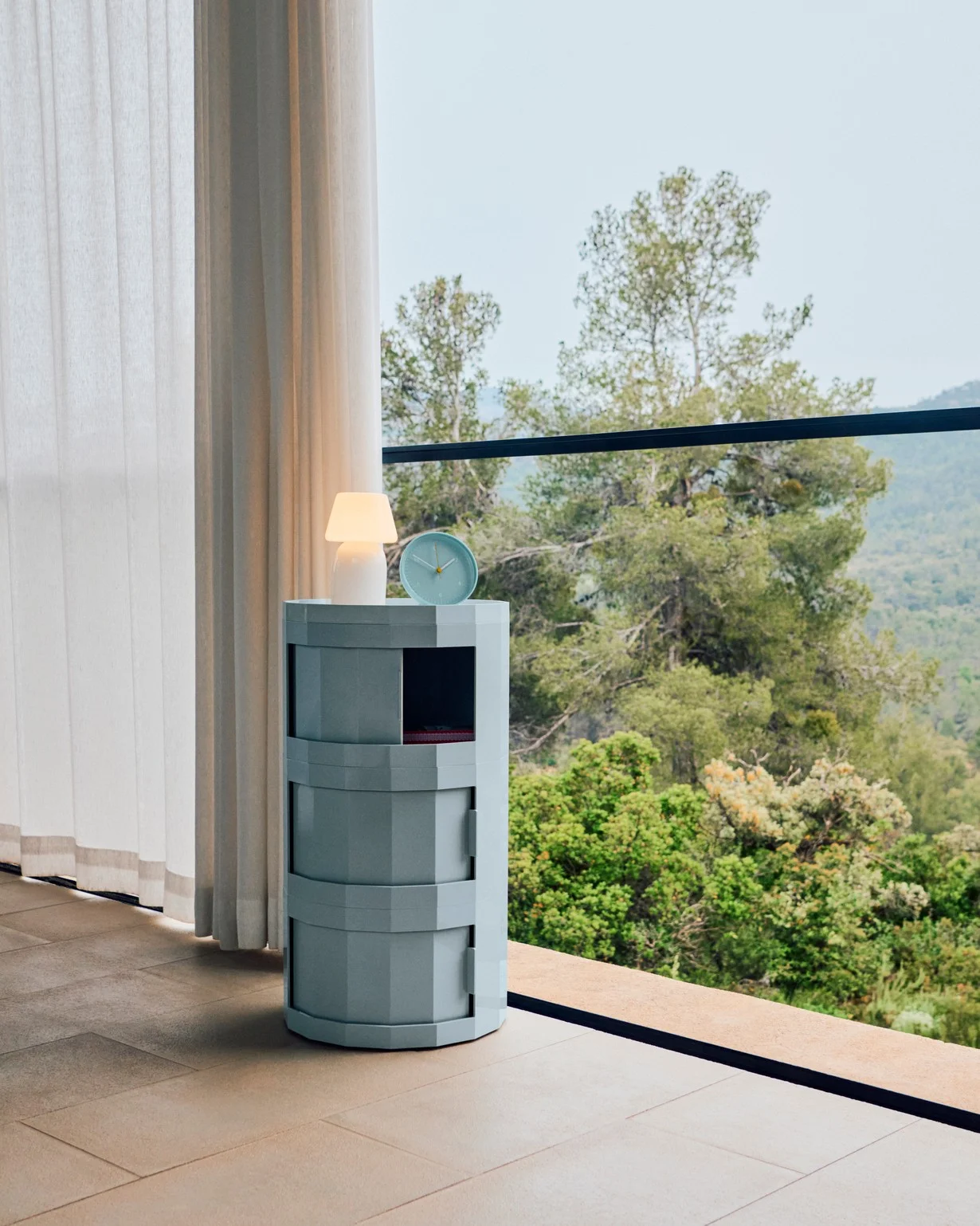 Facet Cabinet 30 Misty blue