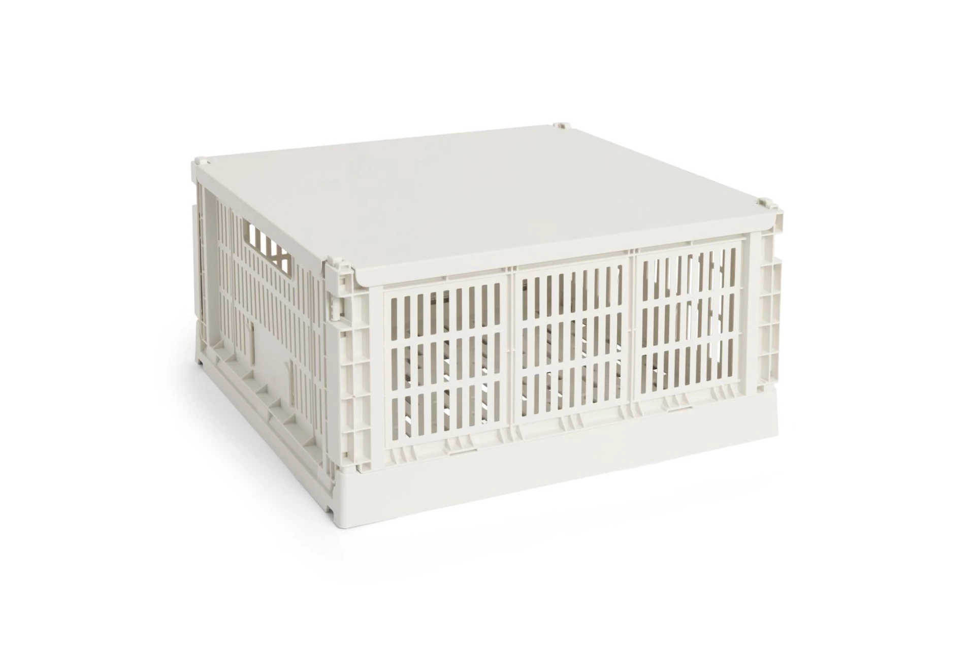 HAY Colour Crate Lid Metal Large Square Off-white