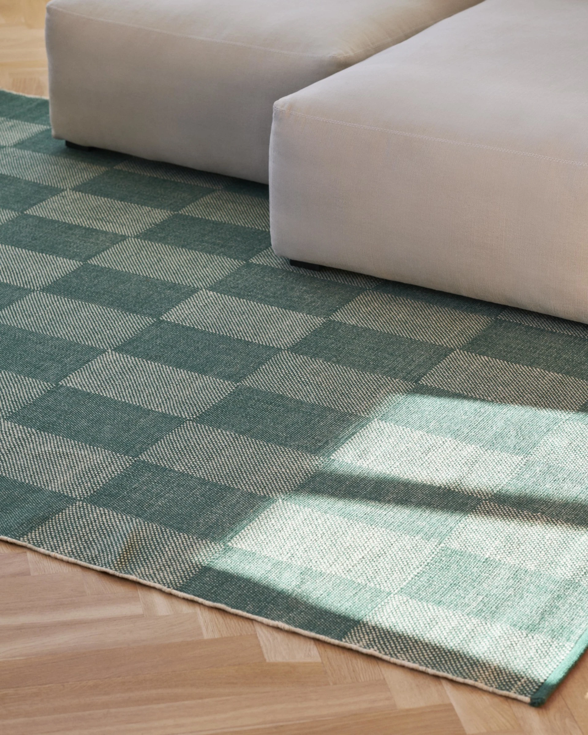 Check Rug 170 x 240 Light blue S Check
