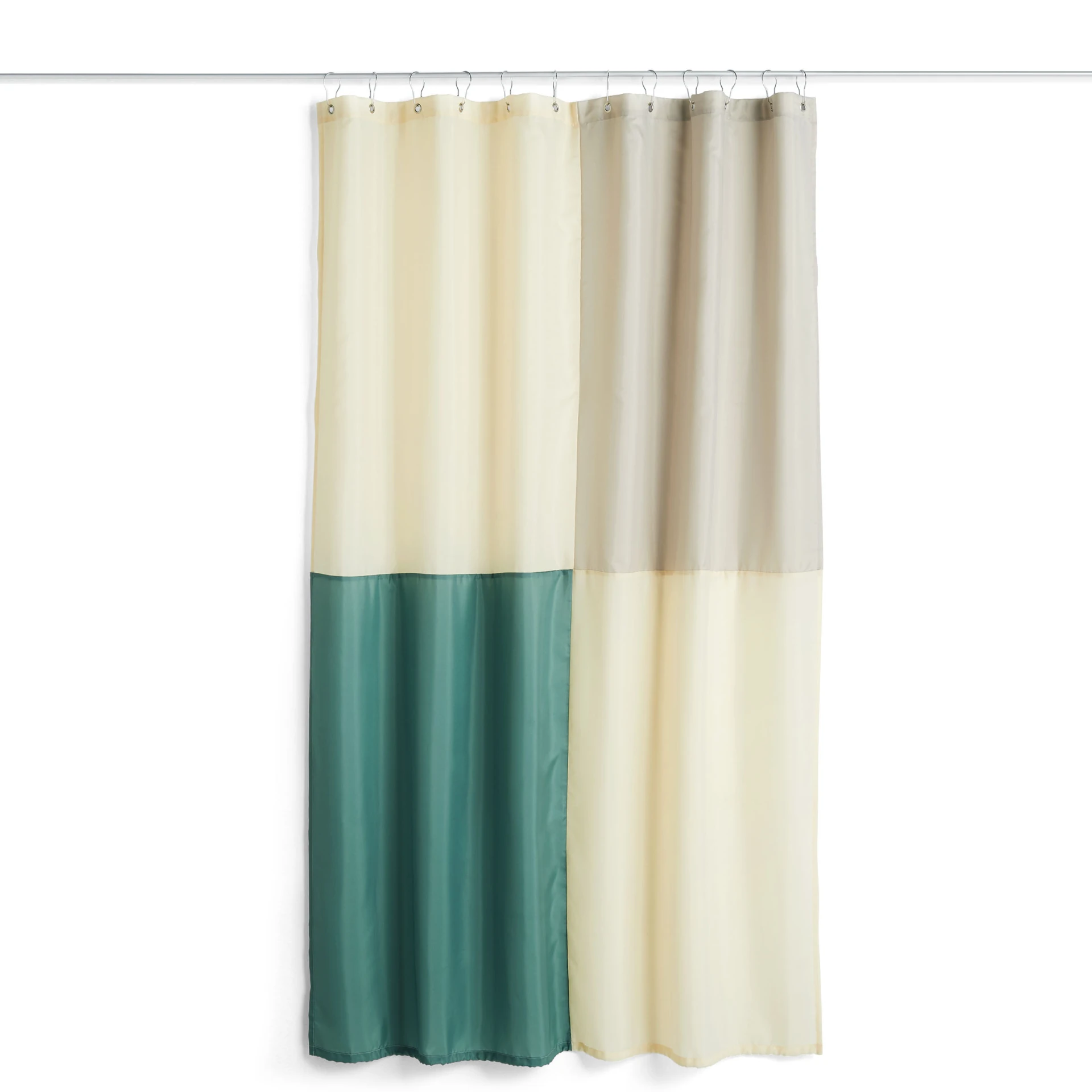 Check Shower Curtain Green