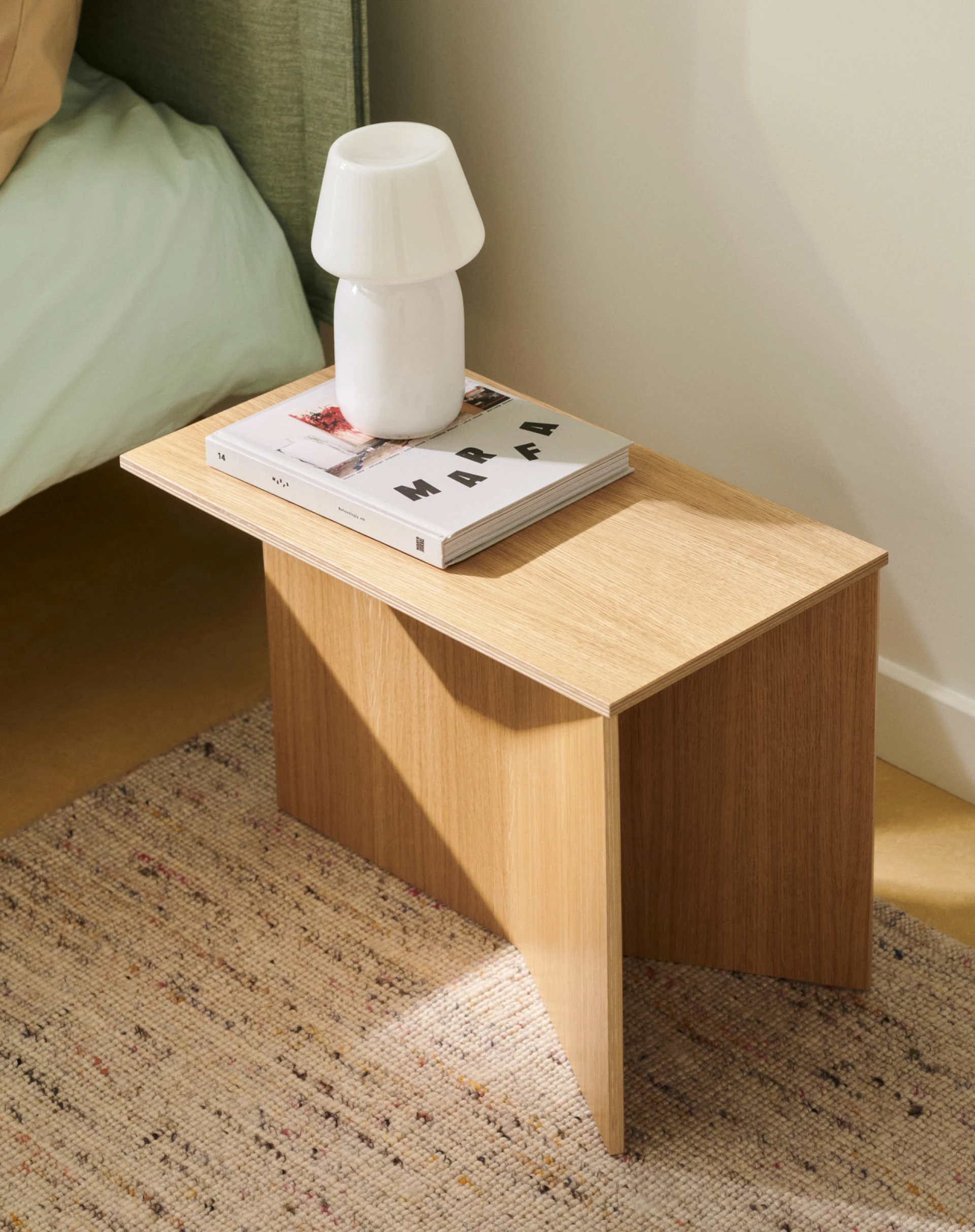 Slit Table Wood Oblong Oak