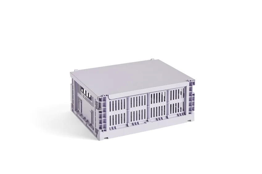HAY Colour Crate Lid Metal Medium Lavender