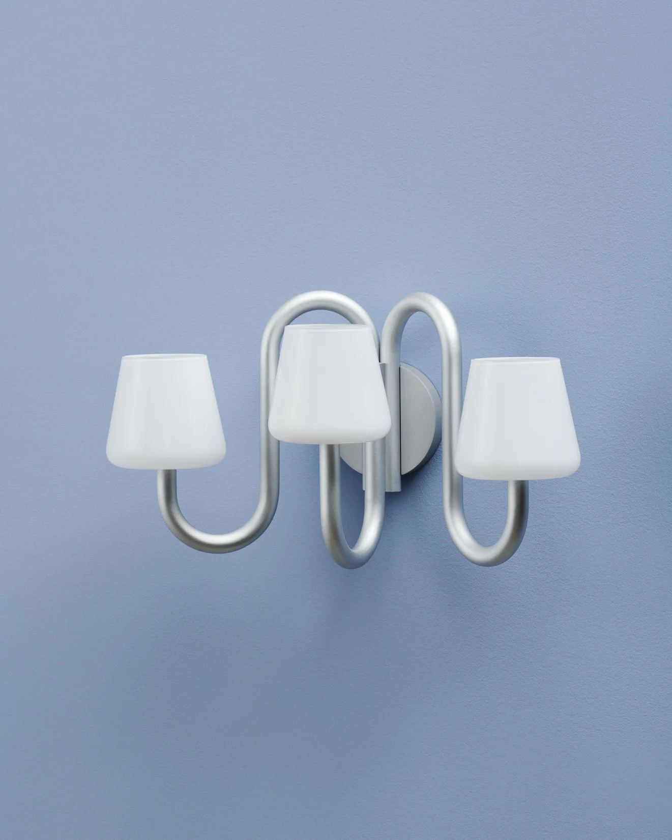 Apollo Wall Sconce White opal glass