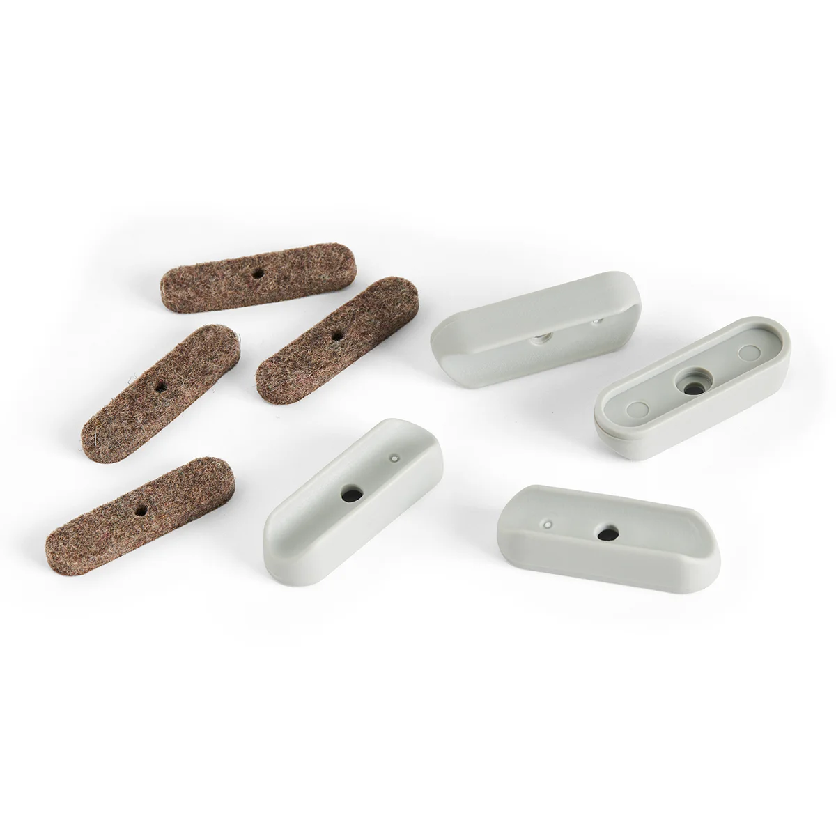 Felt Glider with Plastic Base for AAC & AAS Stoelen Grey - Set of 4