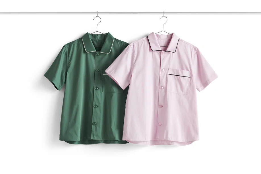 Outline Pyjama S/S Shirt S/M Emerald green