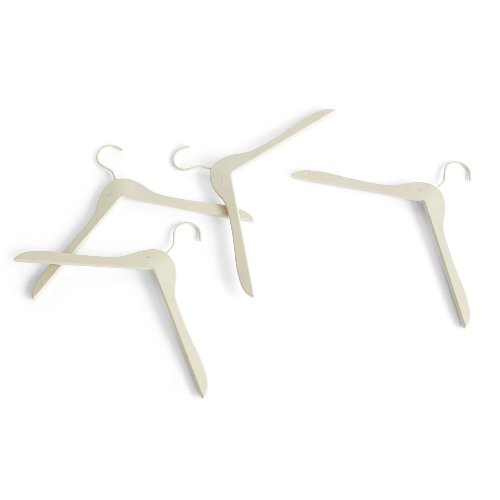Coat Hanger Set of 4 Cream