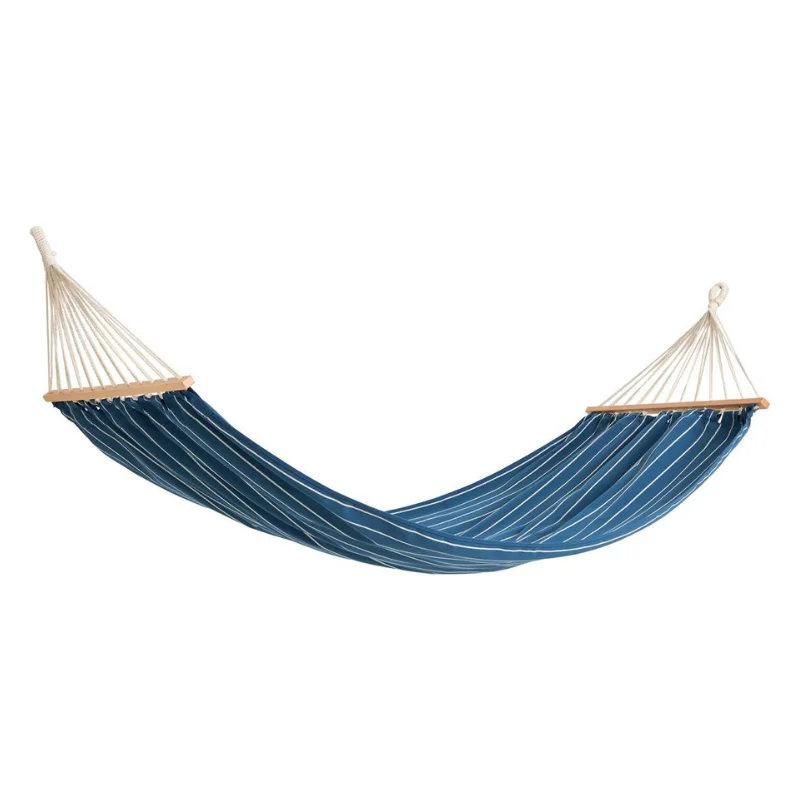 Outdoor Market Hammock Blue beige stripe