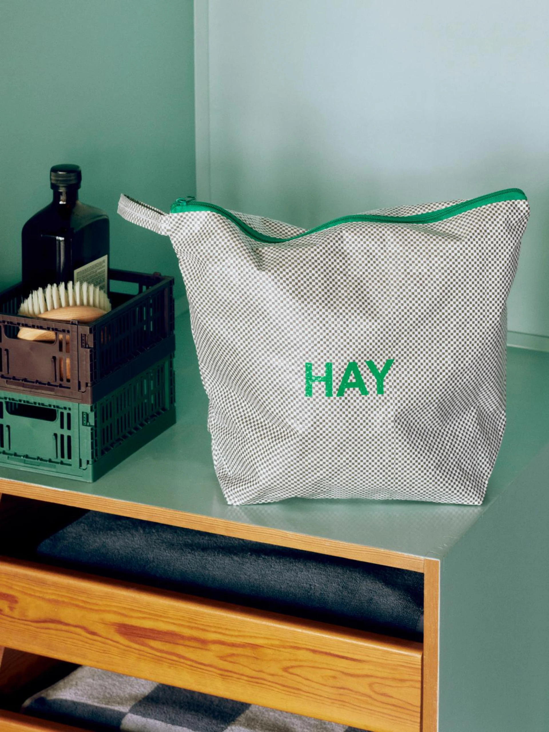 Candy Mono Wash Bag Wash Set of 3 Grey