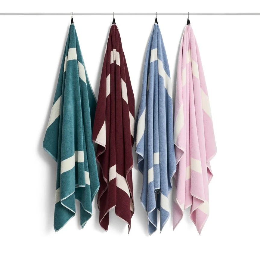 Stripe Bath Sheet Cool pink