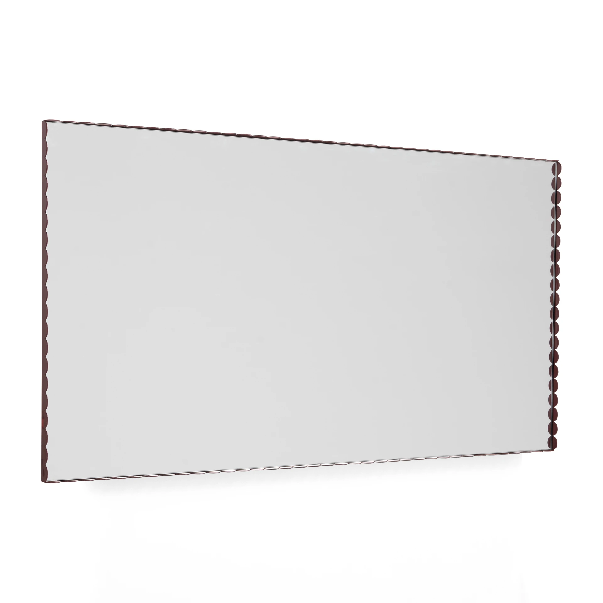 Arcs Mirror Rectangle L Burgundy