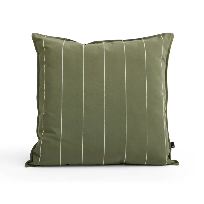 Terrazza Cushion 60 x 60 Olive narrow stripe