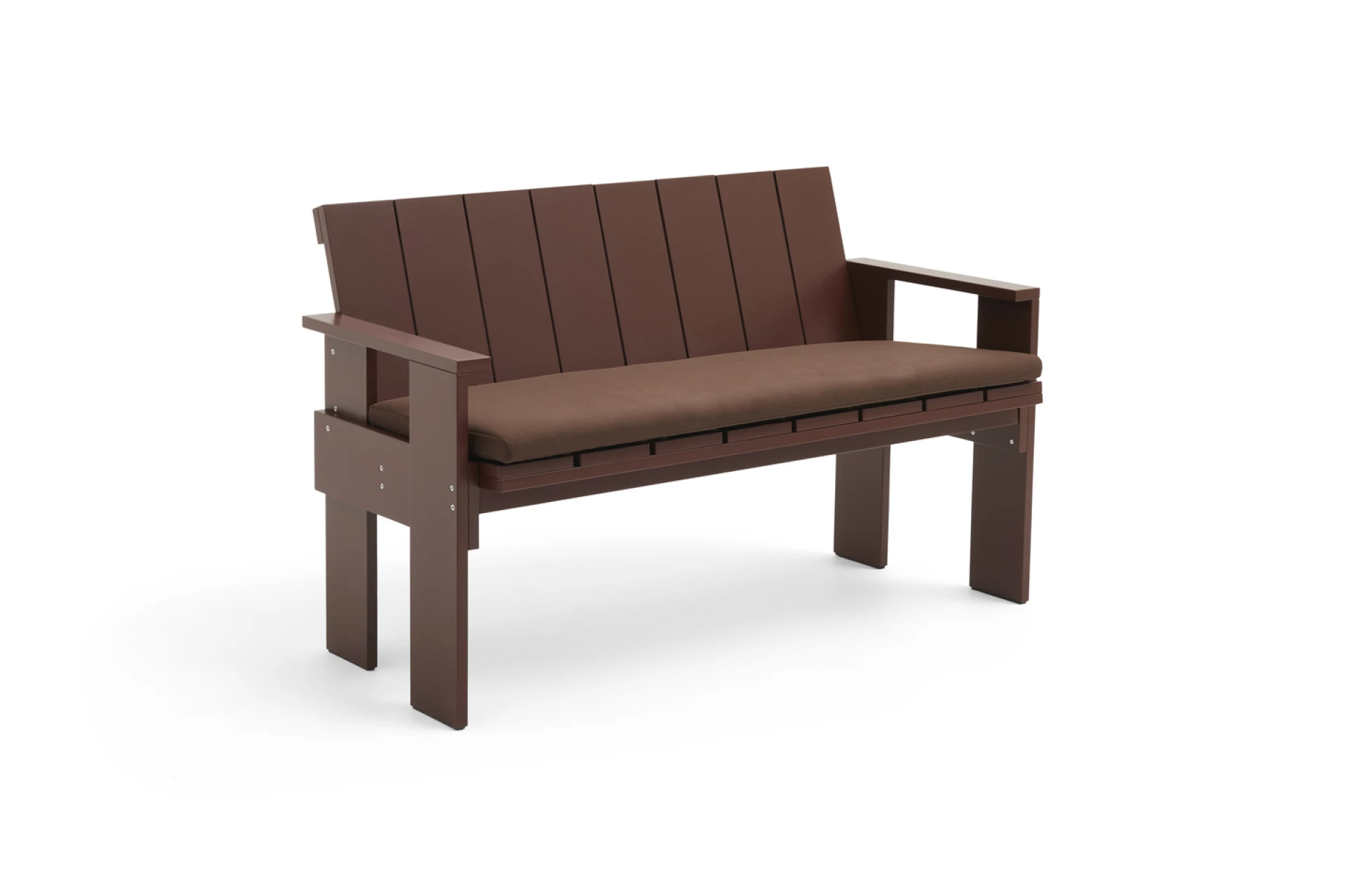 Seat Cushion  for Crate Dining Bench Iron red