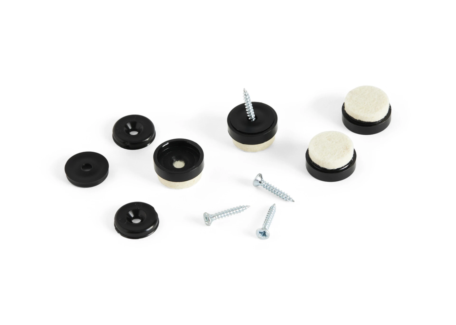Felt Glider with Screw for e.g. J-Series & AAC Chairs - Set of 4