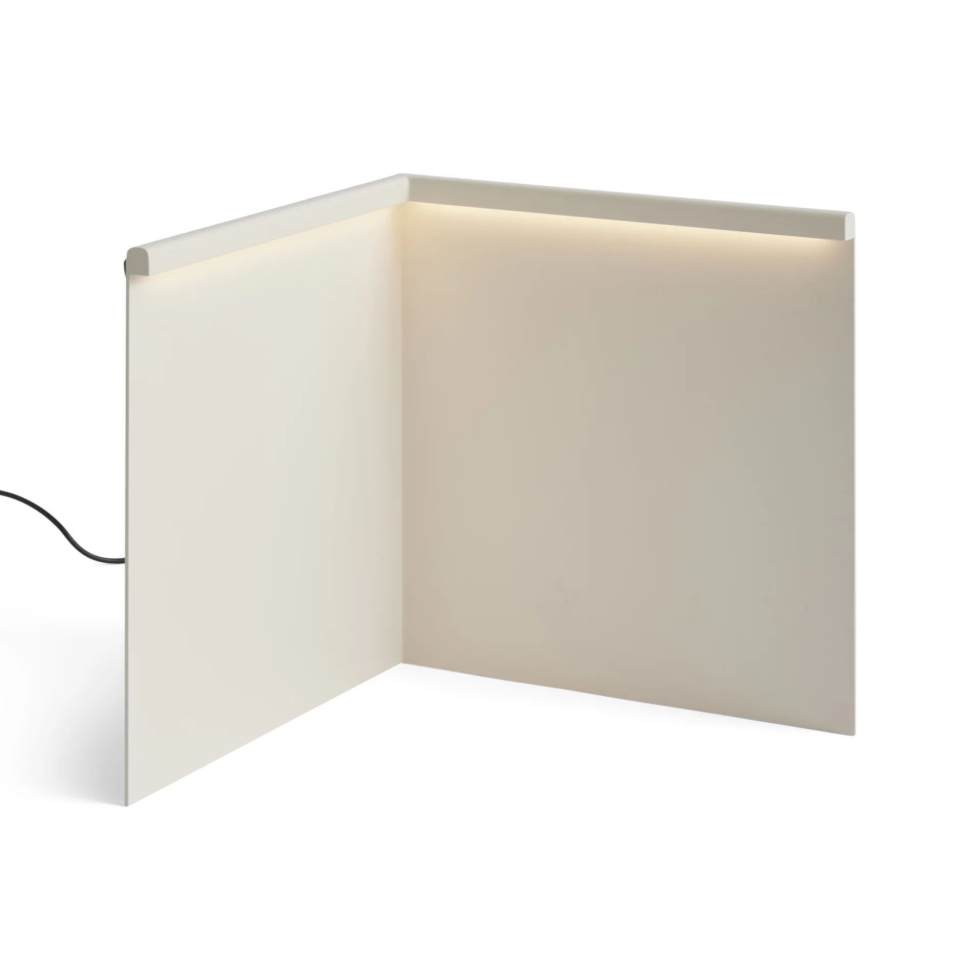 LBM Corner Table Lamp Cream white