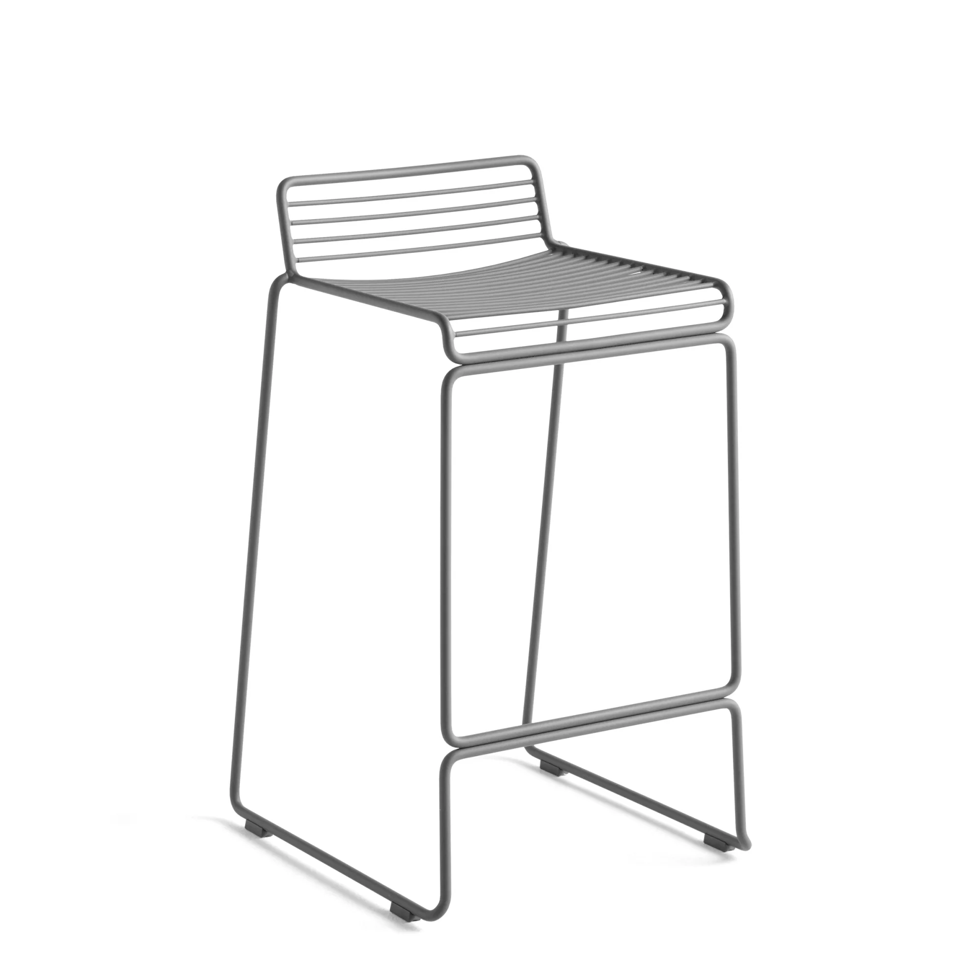 Hee Bar Stool Low Asphalt grey