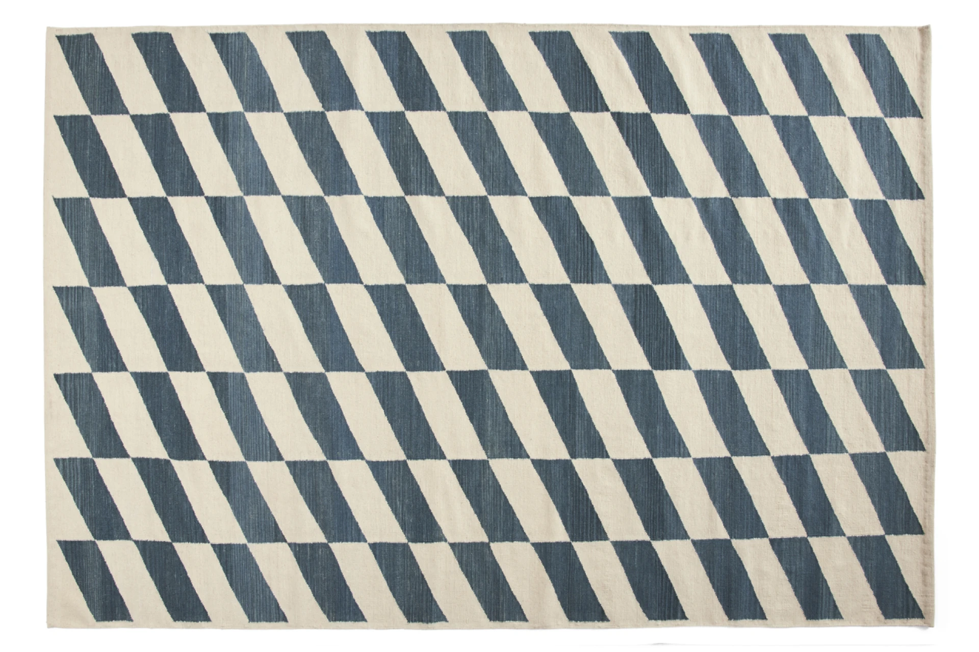Shift Kelim Rug Blue 200 x 300