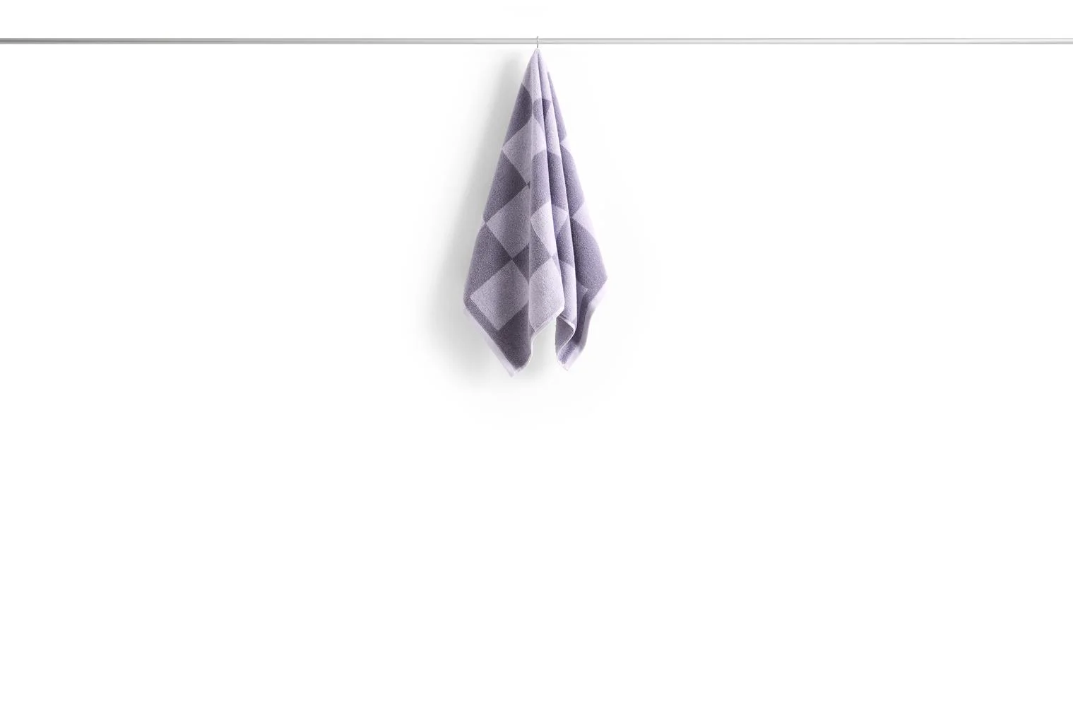 Check Hand Towel Lavender