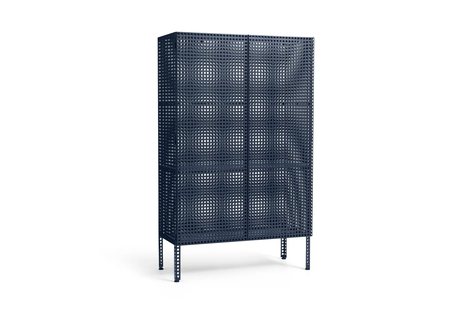 Perforated Cabinet Floor Large Steel blue