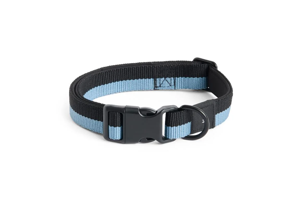 HAY Dogs Collar Flat M/L Blue, black