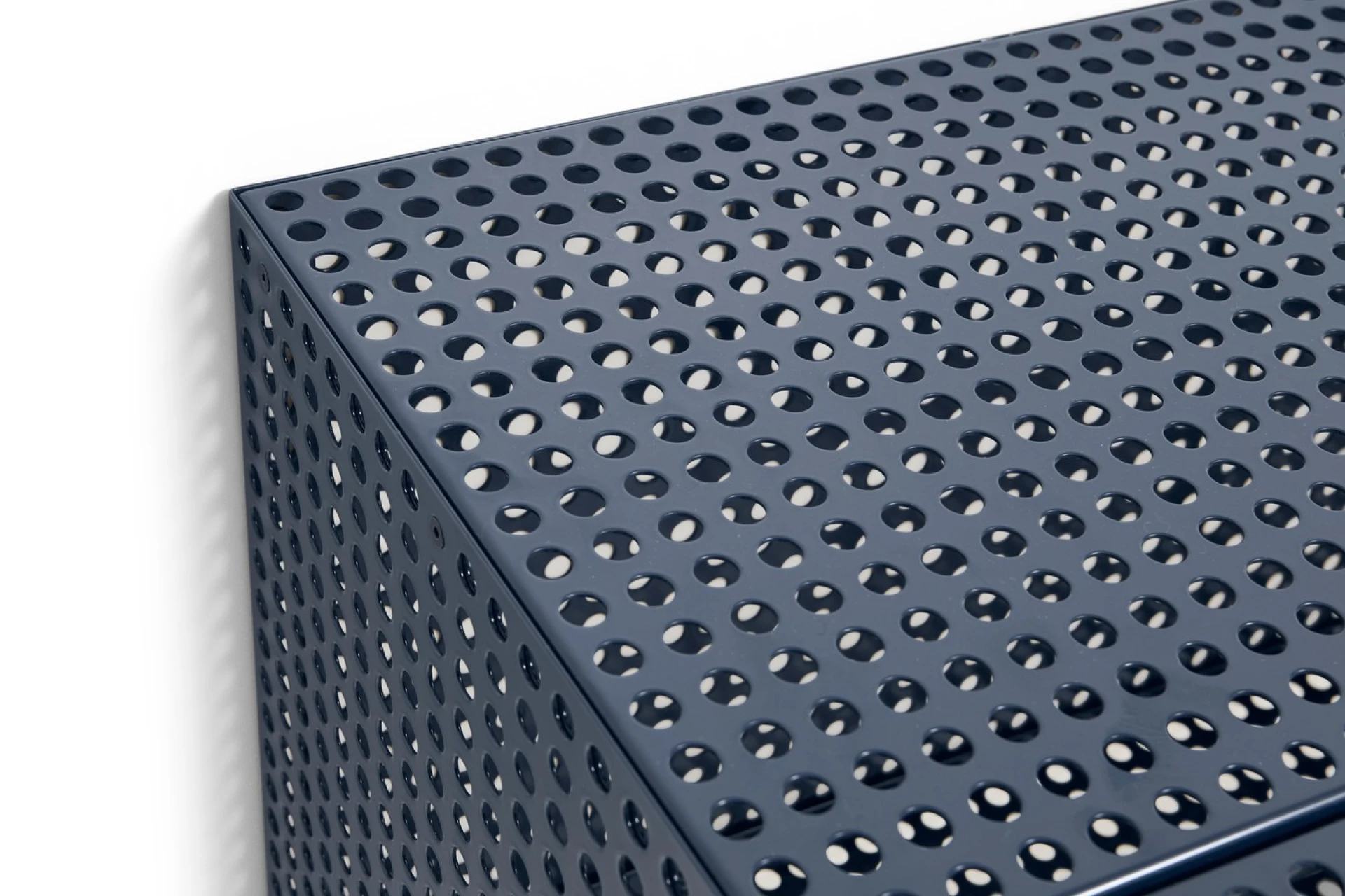 Perforated Cabinet Wall Small Steel blue