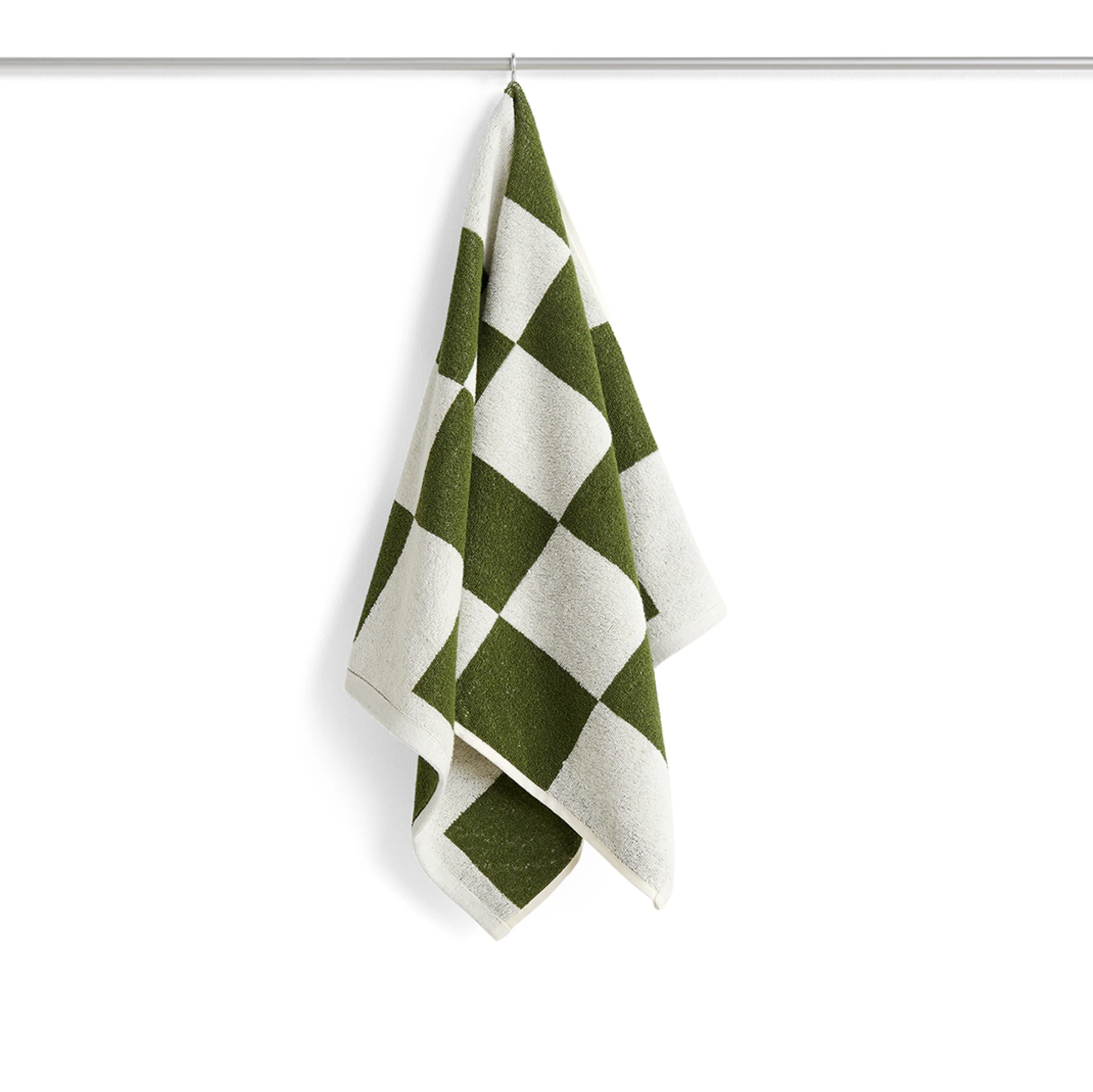 Check Hand Towel Matcha