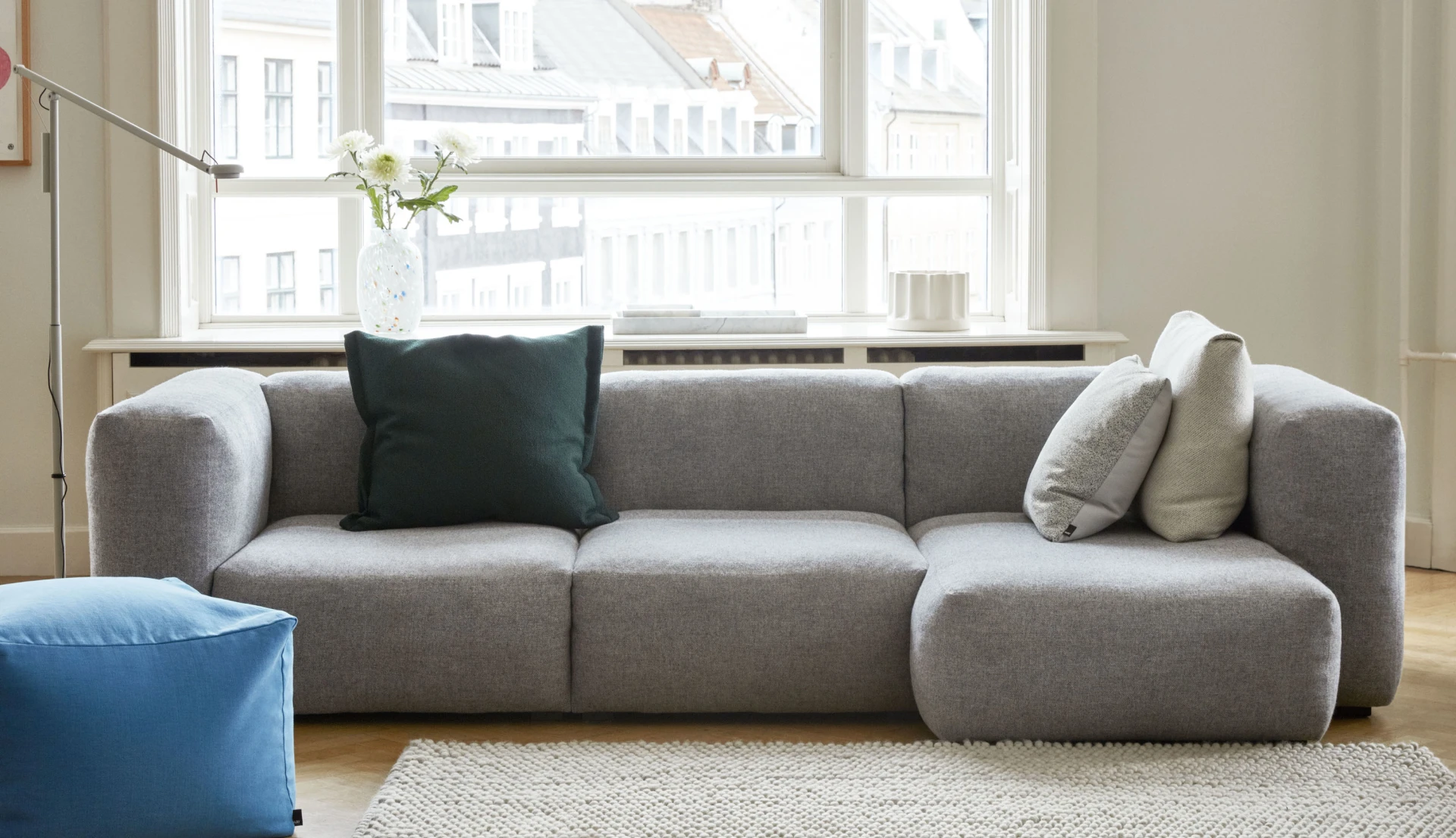 Peas 170 x 240 Soft grey