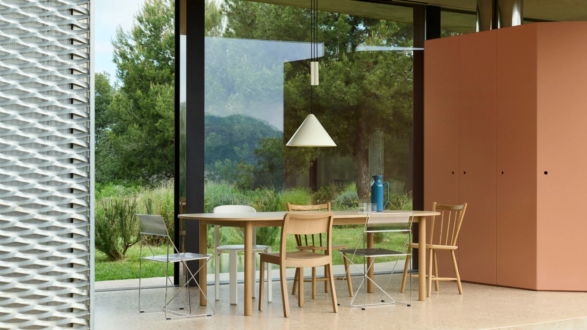 Compass Adjustable Pendant 430 Oyster white