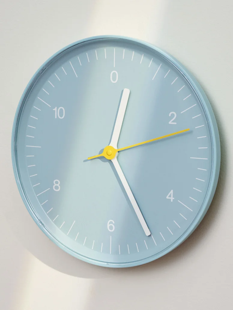 Wall Clock Blue