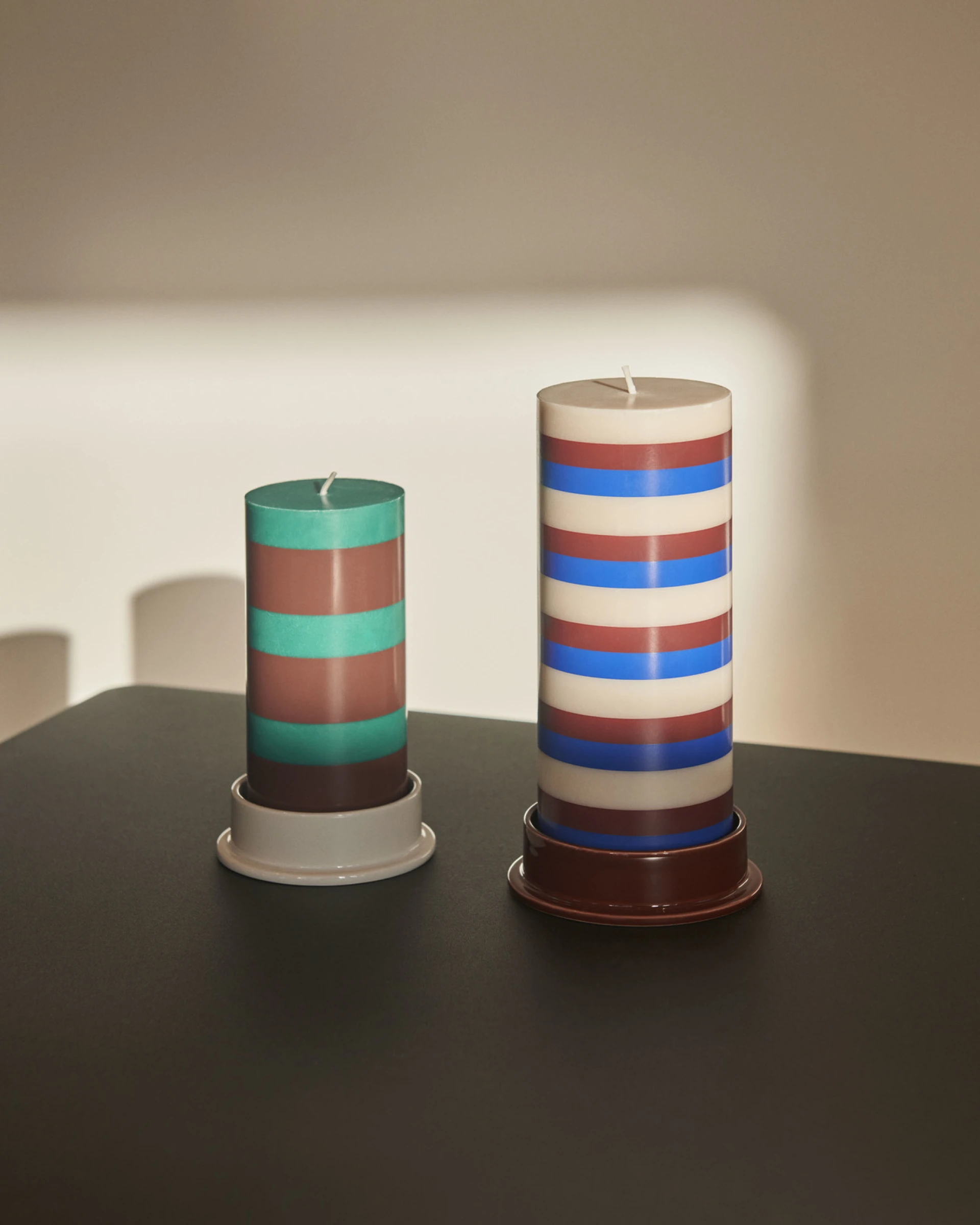 Column Candleholder Large Brown