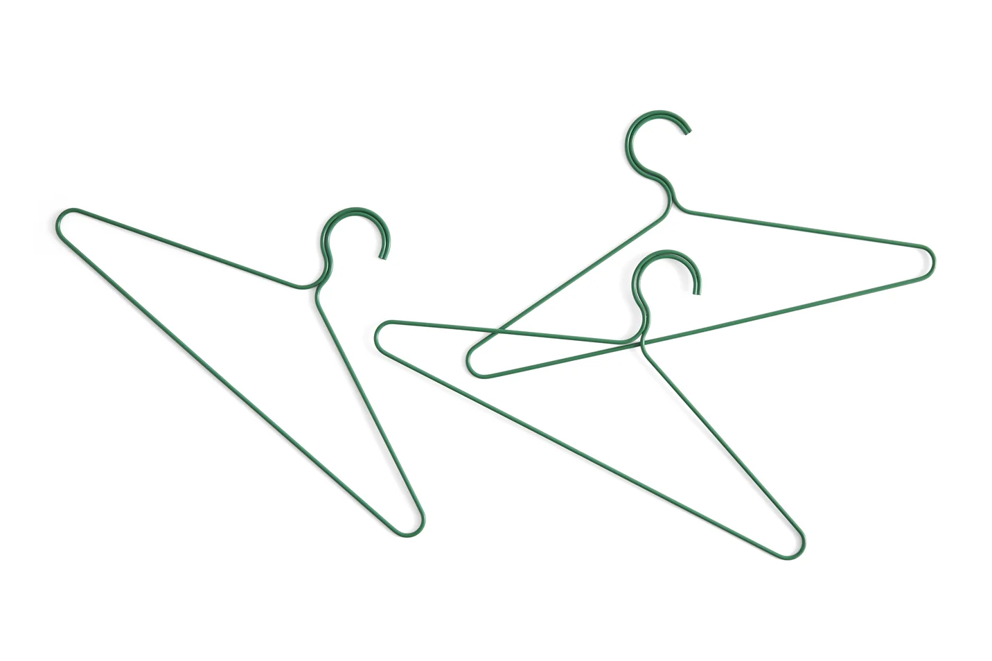 Colour Hanger Set of 3 Jungle green