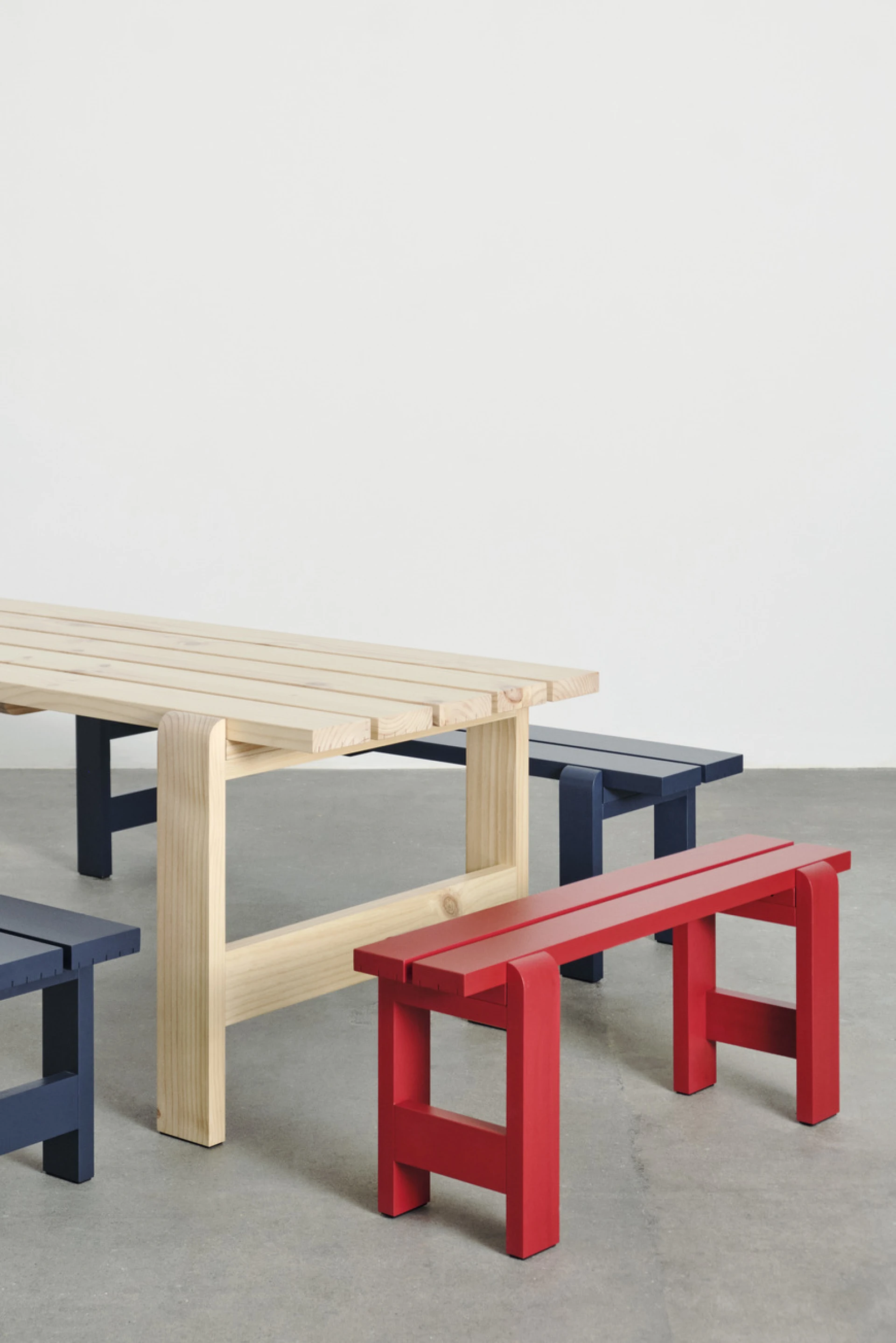 Weekday Bench L190 Steel blue