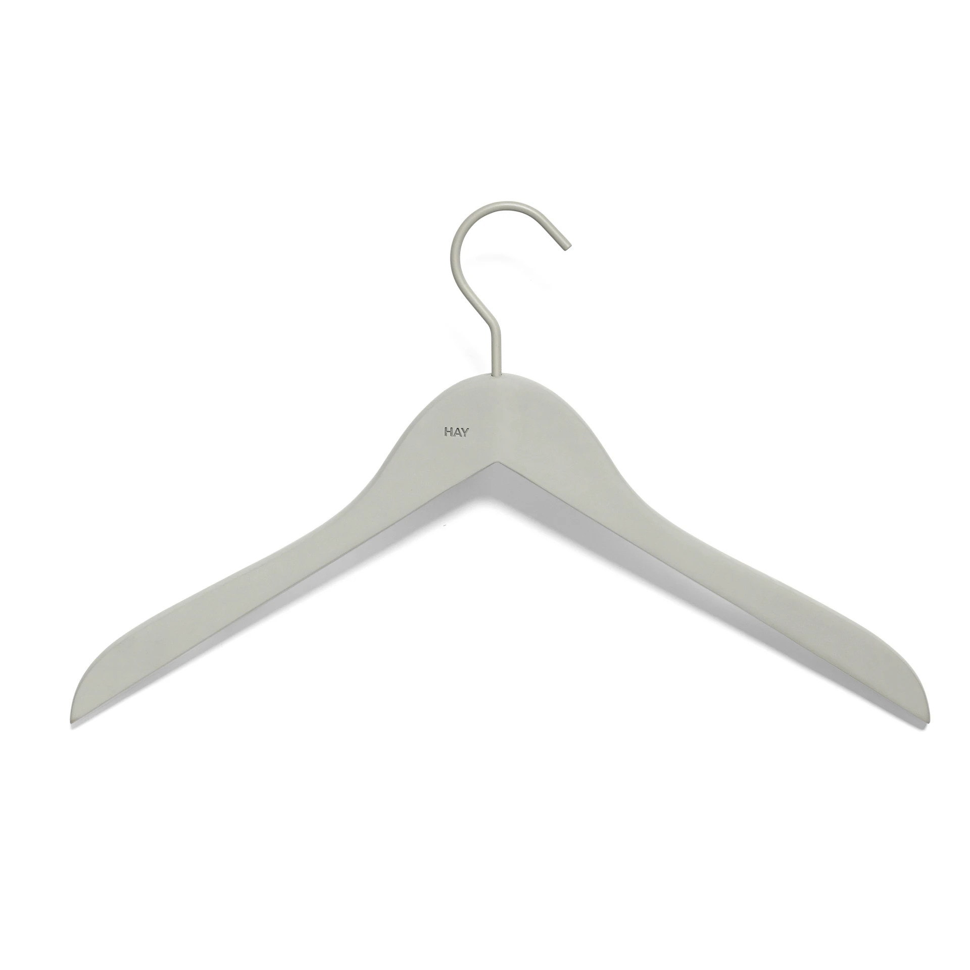 Soft Coat Hanger Set of 4 Slim Grey