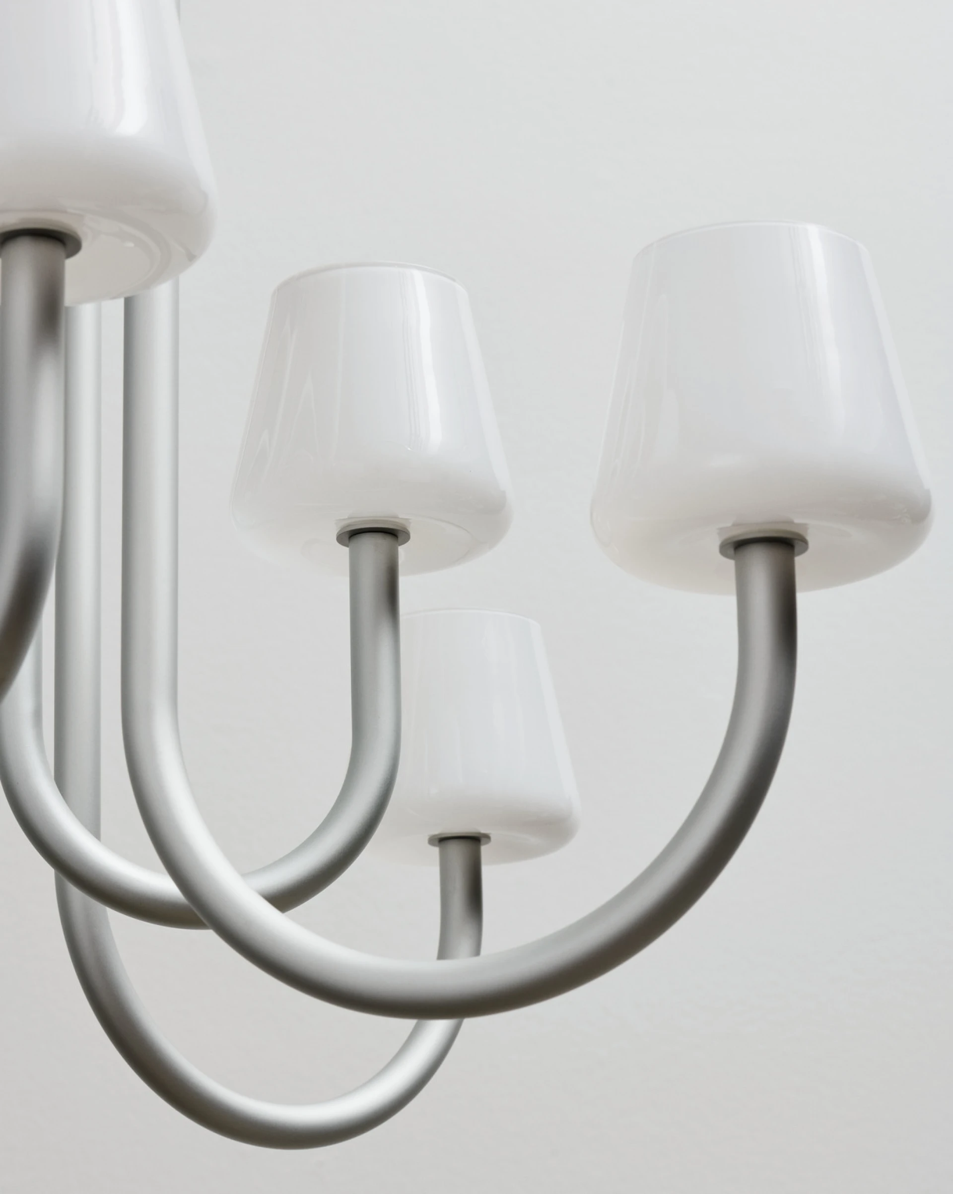 Apollo Chandelier 745 White opal glass